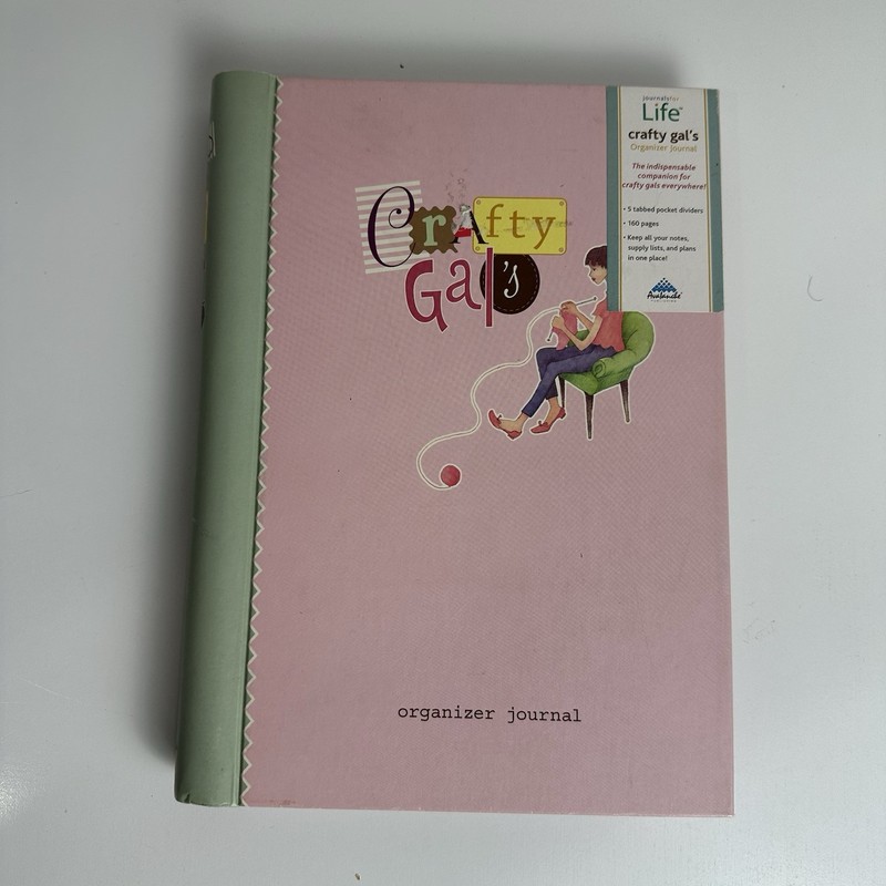 Crafty Gals Organizer Journal Avalanche Publishing Hardcover Spiral Book Tabbed