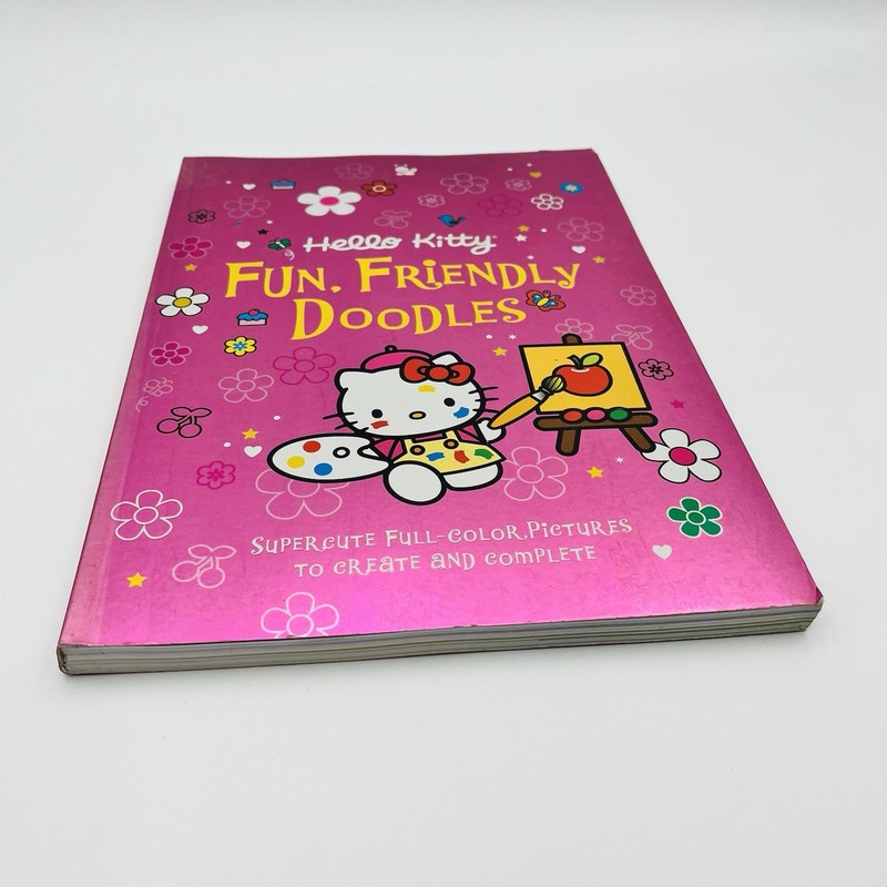 Hello Kitty - Fun, Friendly Doodles Paperback Running Press Sanrio Activity Book gallery