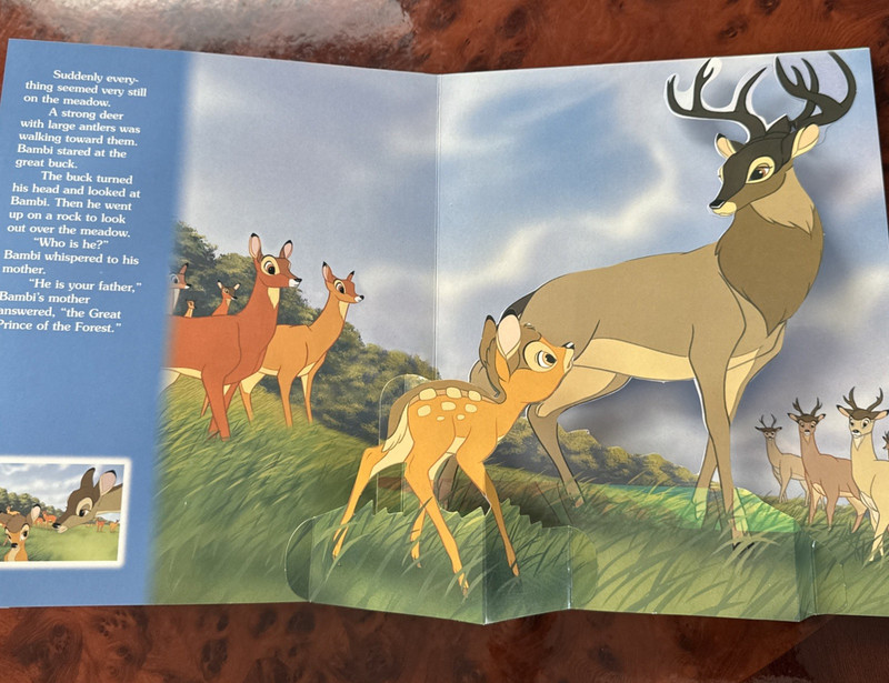 Like NEW !! Walt Disney BAMBI POP-UP STORYBOOK-Hardcover-2006 Bendon Publishing gallery