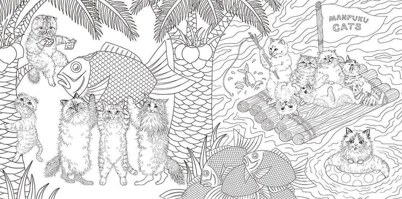 Fairytale Traveling Animals Cat and Friends Coloring Book Japanese New gallery