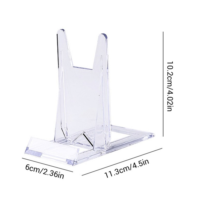 5-20PCS Clear Acrylic Stand Easel for Sports Trading Cards,Photos,Plates,Phones gallery