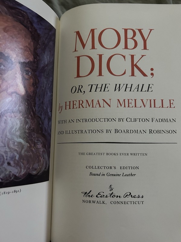Moby Dick or The Whale by Herman Melville 1977 Beautiful Collectors Edition gallery