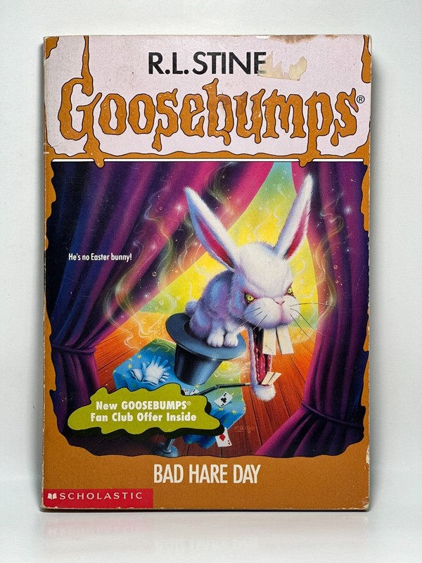 1st Print #41 Bad Hare Day Goosebumps Book Original R.L. Stine 1996 – ACCEPTABLE