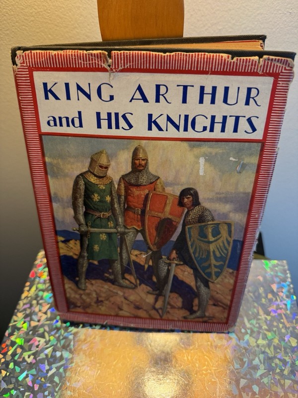 King Arthur His Knights 1937 Rand McNally Allen Schaeffer Neill HC DJ