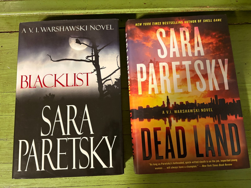 Sara Paretsky V. I. Warshawski Series Lot of 2 Hard Cover DJ Like New