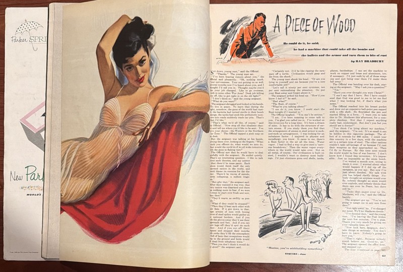 Esquire Magazine - June 1952 - Complete w/Ray Bradbury Fiction - Hawley Pin-up gallery