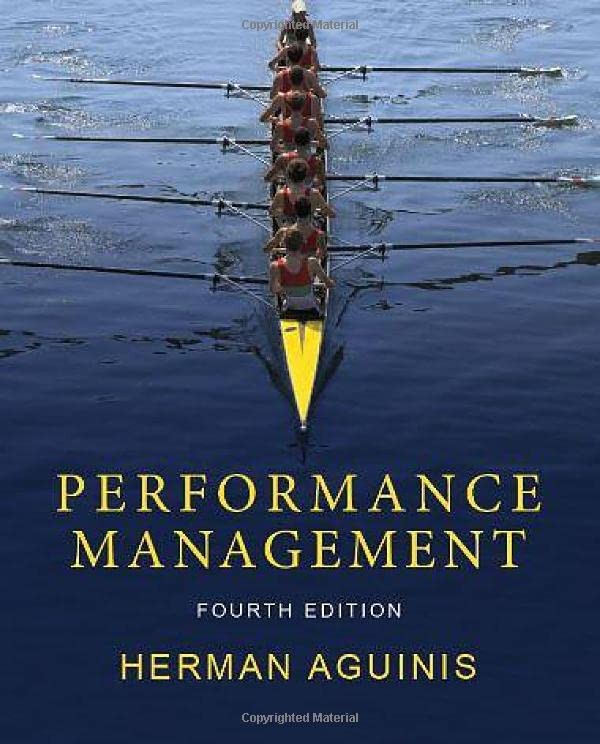 Performance Management, fourth edition – paperback Aguinis, Herman