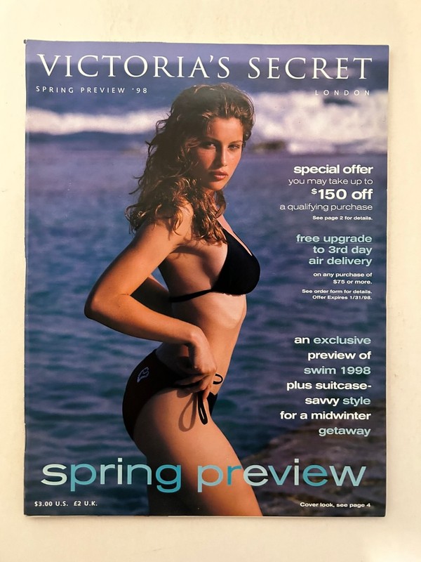 VICTORIA’S SECRET Spring Preview ’98 Swimwear Lingerie Fashion Catalog Vintage