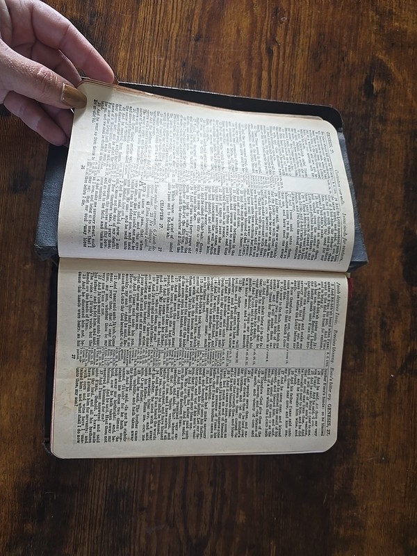 Holy Bible Self Pronouncing With the Words of Christ Printed in Red vintage gallery
