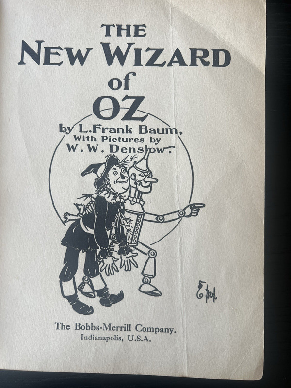 The Wizard of Oz 1903 Pictures by W W DENSLOW the Bobbs-Merrill Company Hard Cov gallery