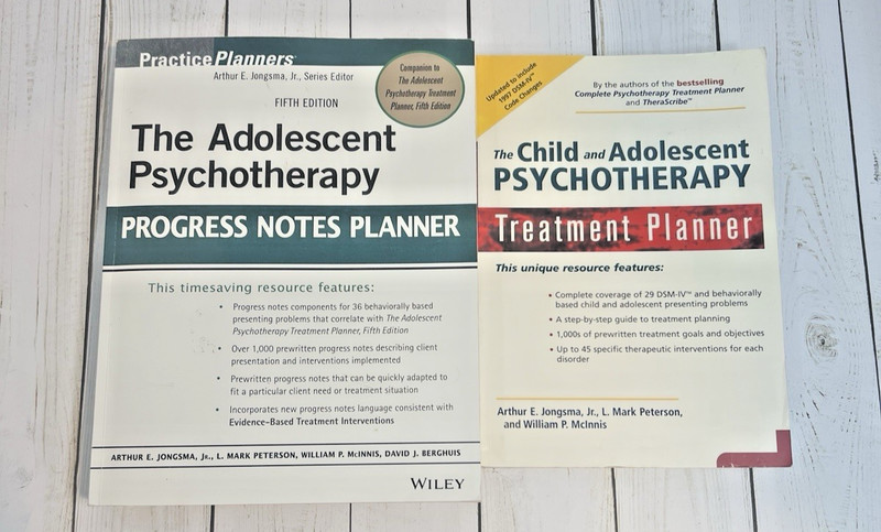 Child Adolescent Psychotherapy Treatment Planner & Progress Notes Planner Lot