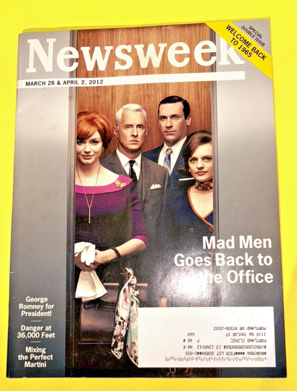 MADMEN Newsweek Magazine March 26/April 2, 2012