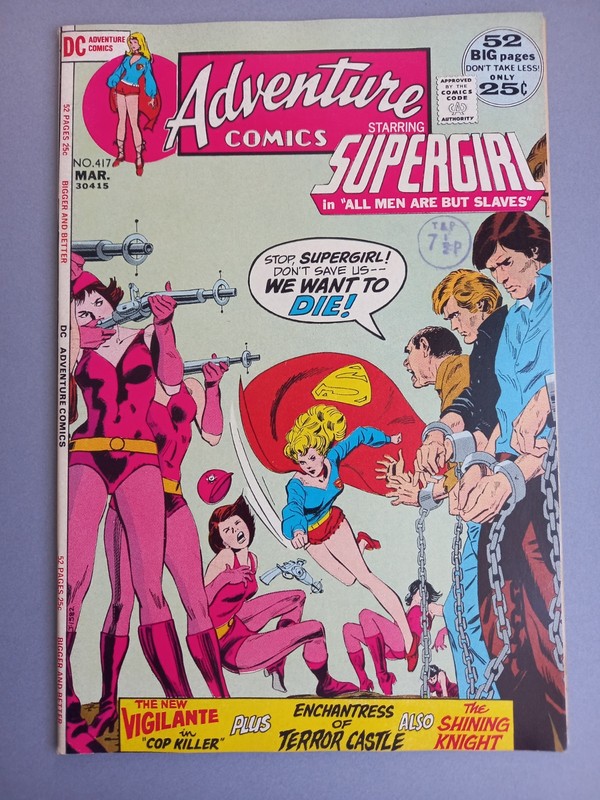 ADVENTURE COMICS #417 (Skeates/Oskner) DC Comics 1972 Supergirl VFN-