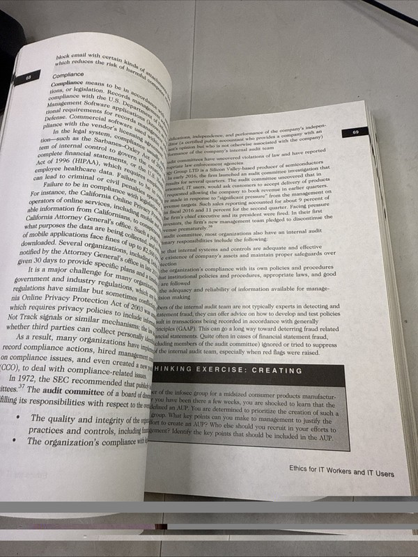 Ethics in Information Technology by George Reynolds Sixth 6th Edition PB 2019 6E gallery