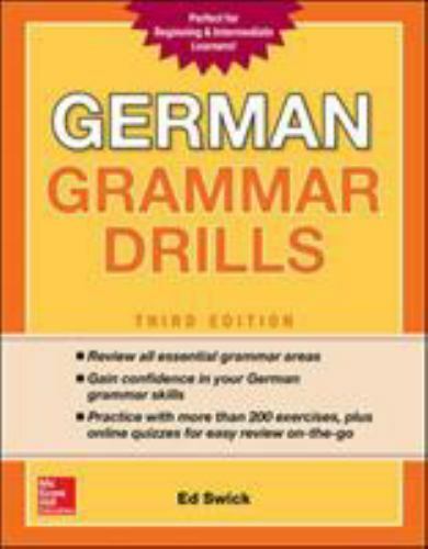 German Grammar Drills, Third Edition, USED-Very Good, Swick, Ed