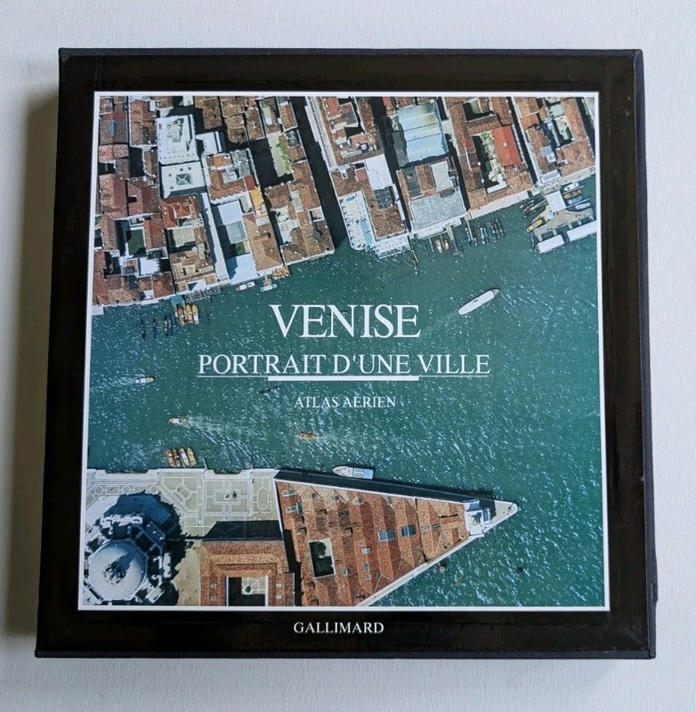 AN ATLAS OF VENICE EDITED BY EDOARDO SALZANO – HC DJ IN SLIP CASE 1990 VG Cond
