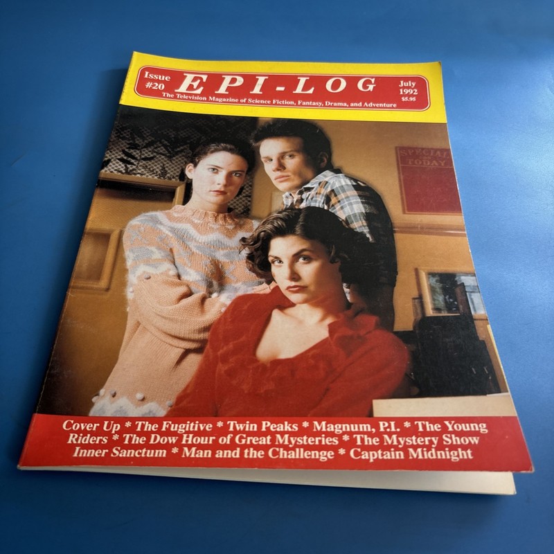 Epi-Log Magazine Issue # 20 July 1992 Cover Up, The Fugitive, Twin Peaks EP