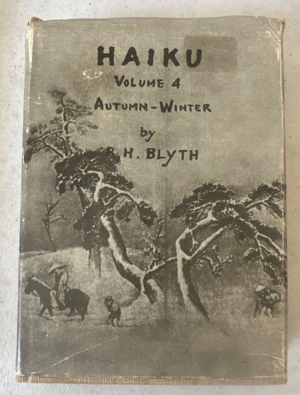 Haiku Volume 4 Autumn Winter RH Blyth 1973 Japan HCDJ Japanese poetry art VTG