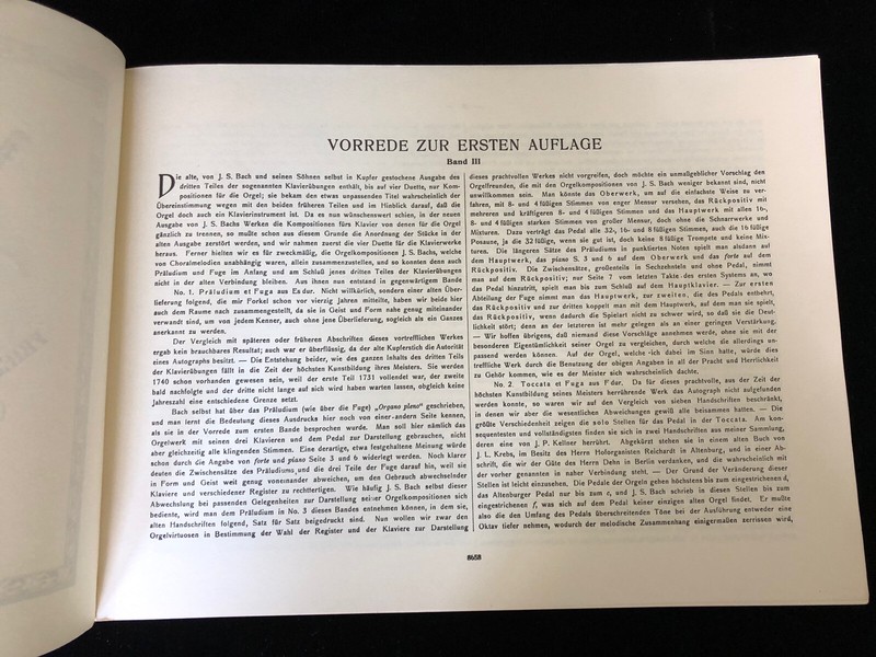 Bach ORGELWERKE (Sheet Music) Volume III - 1950 - C.F. Peters - 1st Thus gallery