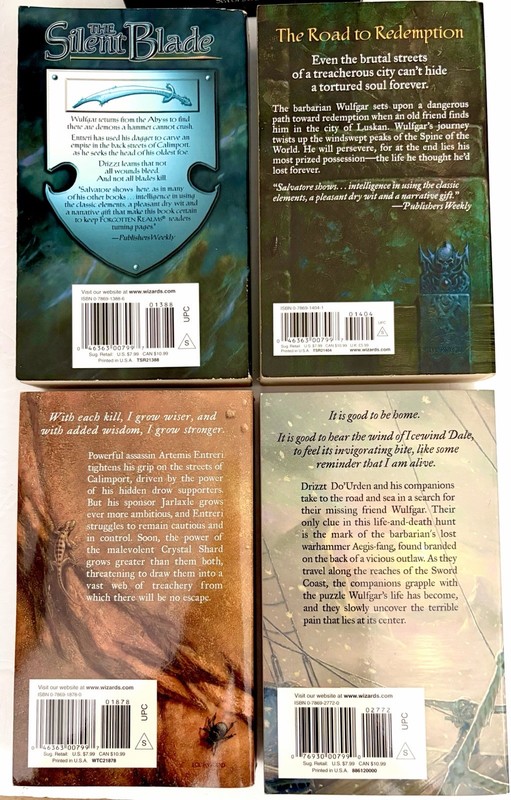 R A Salvatore Forgotten Realms Paths Of Darkness 4 Paperback Book Set gallery