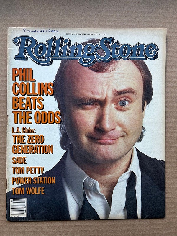 PHIL COLLINS ROLLING STONE NO.448 MAGAZINE MAY 23 1985 – PHIL COLLINS Cover with