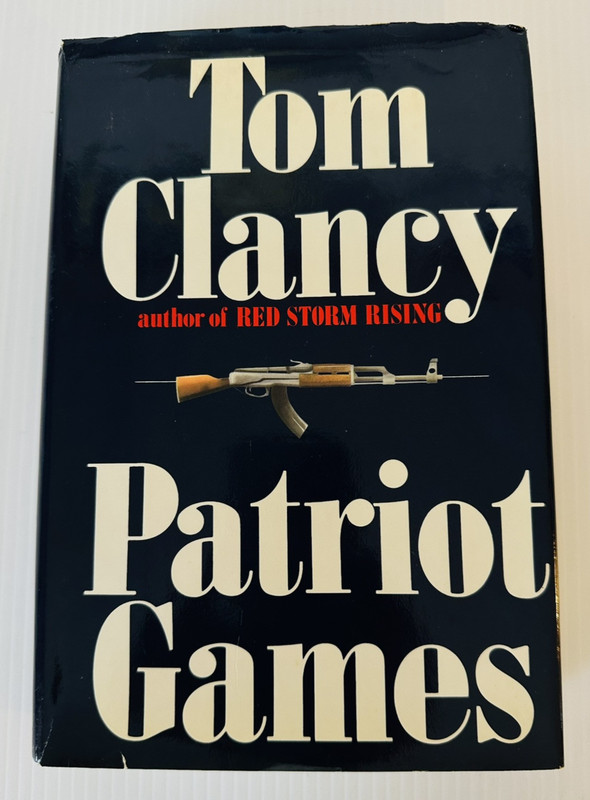 Patriot Games 1987 First Edition Tom Clancy Hardcover Classic Jack Ryan Story