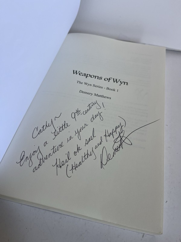 Weapons of Wyn: A Woman's Viking Era Adventure SIGNED PAPERBACK 2023 1ST EDITION gallery