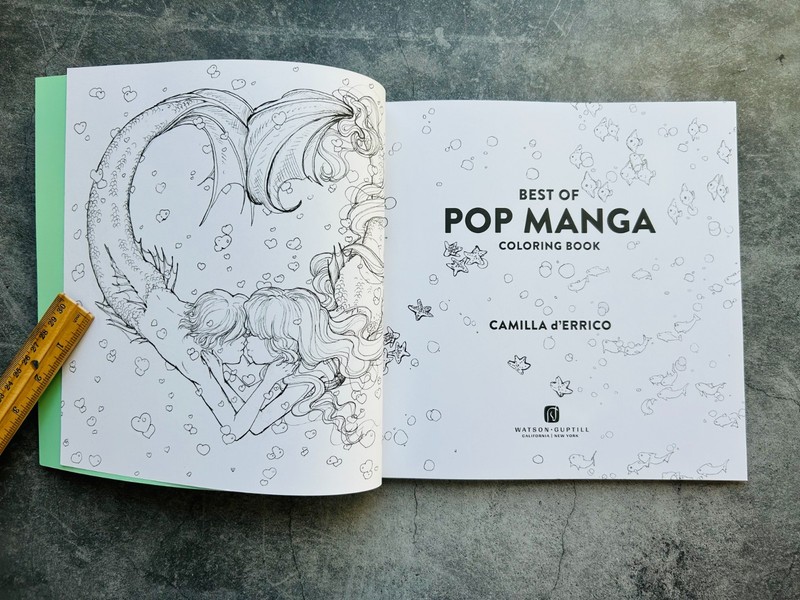 Best of Pop Manga Coloring Book by Camilla D'Errico gallery
