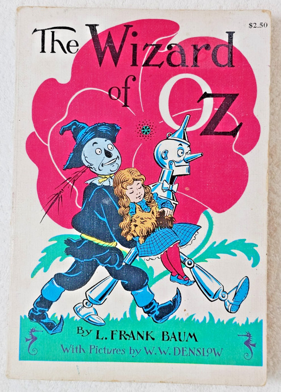 VTG 1956 The Wizard of Oz Baum Rand McNally First Print W.W. Denslow Illustrated