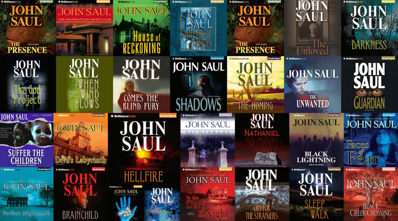 John Saul Audio Books (28 Unabridged Audiobooks on USB or DVD)