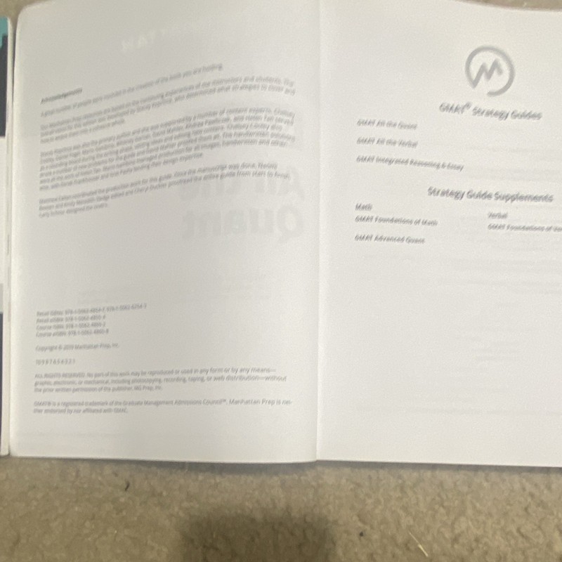 Manhattan Prep GMAT All the Quant Study Guide Book 2018 GMAT Strategy VG gallery