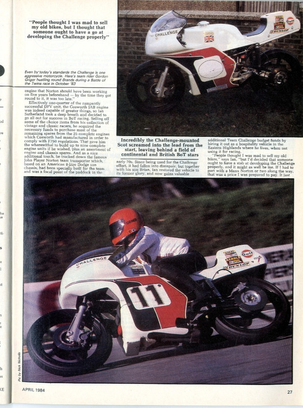 SUPERBIKE MAGAZINE APRIL 1984-SUZUKI RG250 GAMMA MORIWAKI 1150 FRED CURRY 1150 gallery