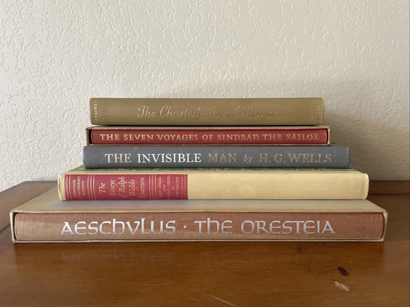 Lot of 5 Vintage Heritage Press Hardcover 1950s Invisible Man Essays