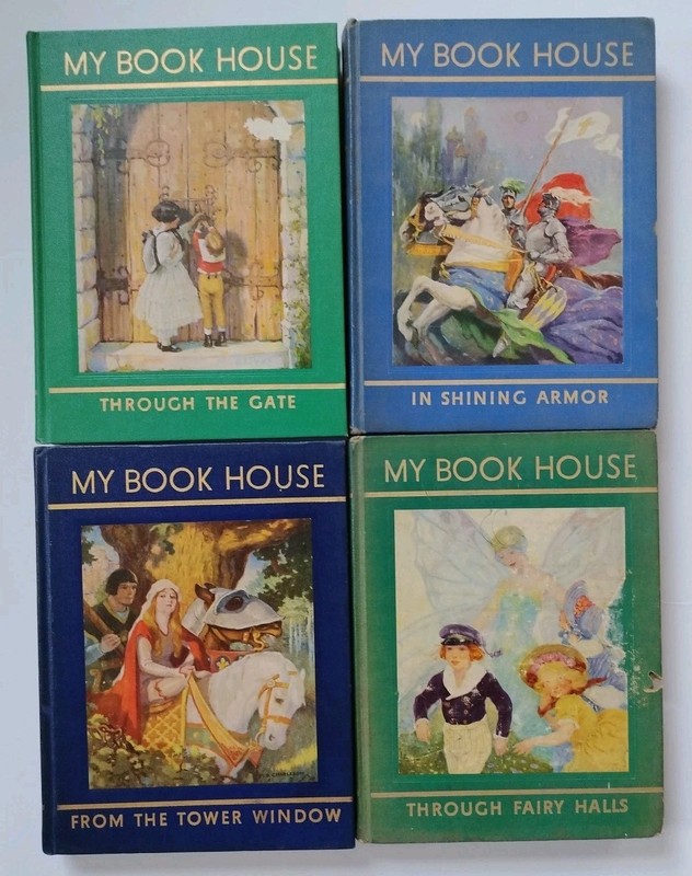 MY BOOK HOUSE For Children 1937-1950 Olive Beaupre Miller Book Lot (4) ~ VINTAGE