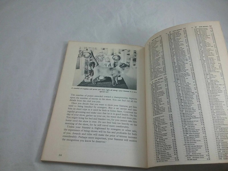 Siamese Cats by Louise Van Der Meid paper book 1973 gallery