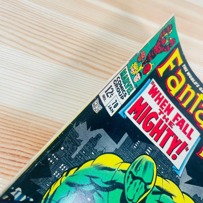 Vintage Fantastic Four Issue #70 When Fall The Mighty Jan 1968 Marvel Comic Book gallery