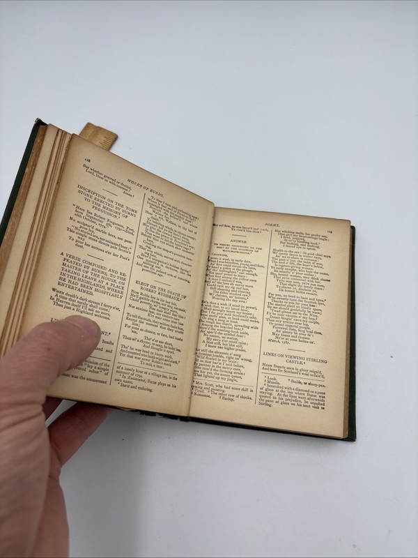 1882 The Poetical Works of Robert Burns Boston Houghton, Mifflin & C.Loose Pages gallery