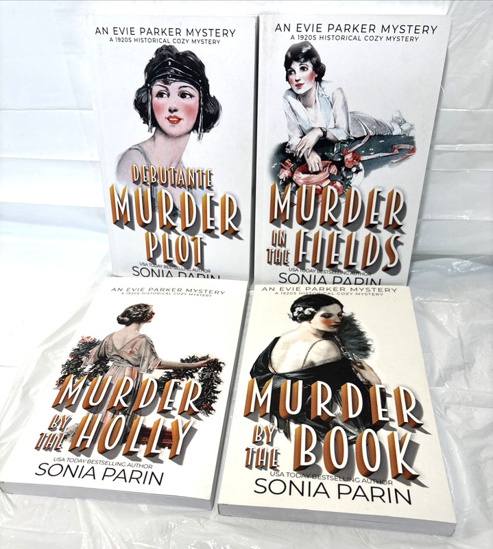 An Evie Parker Mystery Lot Of 4 by Sonia Parin, A historical cozy mystery