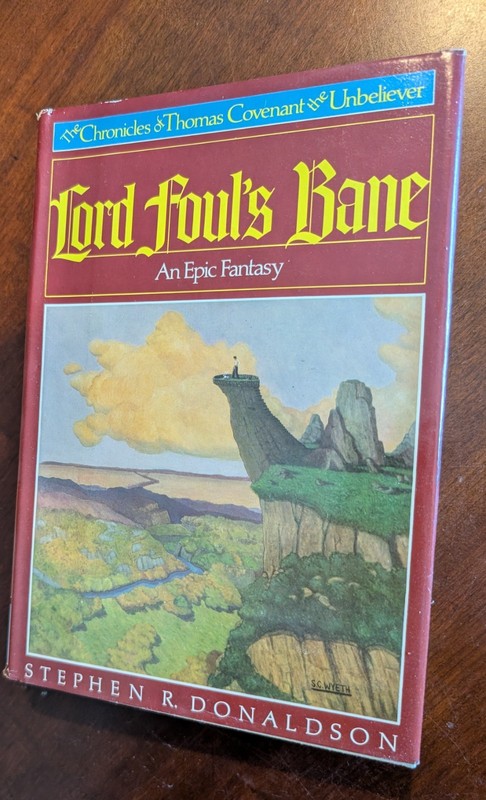 Lord Foul’s Bane (1977) by Stephen R. Donaldson HCDJ
