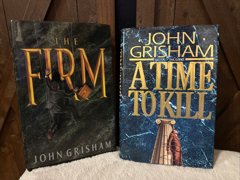 A Time to Kill Vintage 1993 1st/1st PRINTING! + The Firm, 1991 John Grisham HCDJ