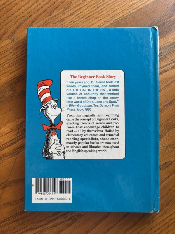 Vintage Dr. Seuss The Cat In The Hat Hardcover Beginner Books B-1 Clean gallery