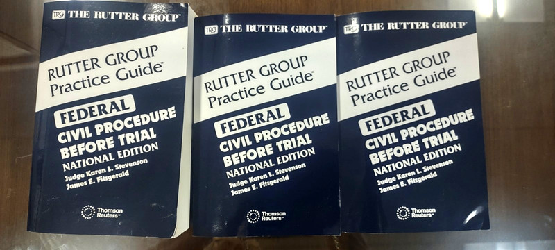 Rutter Practice Guide Federal Civil Procedure Before Trial NATIONAL Ed 2025 New
