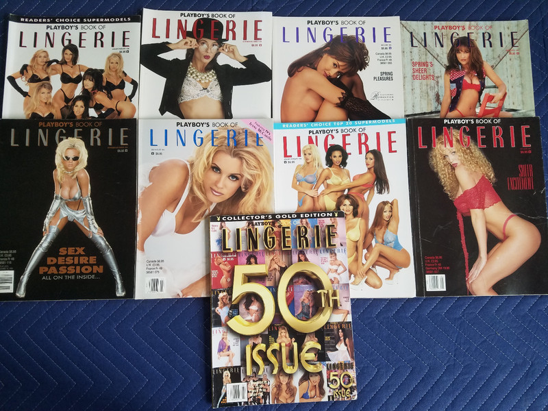 9 Playboy Press Special Editions LINGERIE 1995/1996/1997/1998