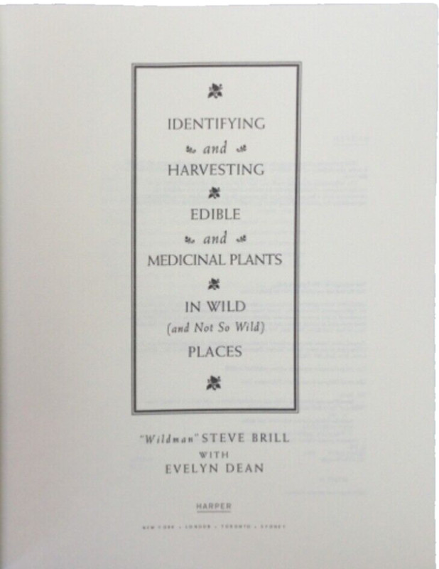 Identifying and Harvesting Edible and Medicinal Plants in Wild Places PB NEW! gallery