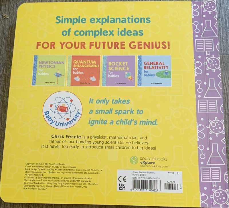 Lot Of 3: Chris Ferrie Board Books For Babies Physics & Relativity Set VERY GOOD gallery