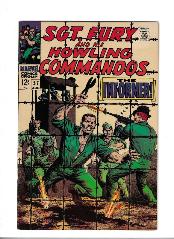 SGT FURY AND HIS HOWLING COMMANDOS # 57 Fine/Very Fine [1968]
