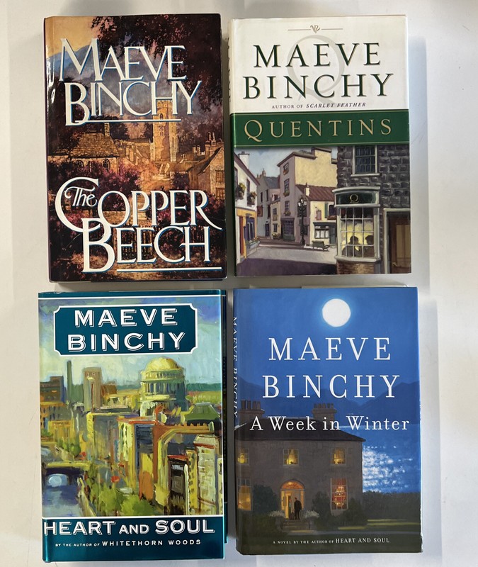 Lot Of 4 HC Books by Binchy, Maeve-The Copper Beech, Quentins, Heart & Soul + 1