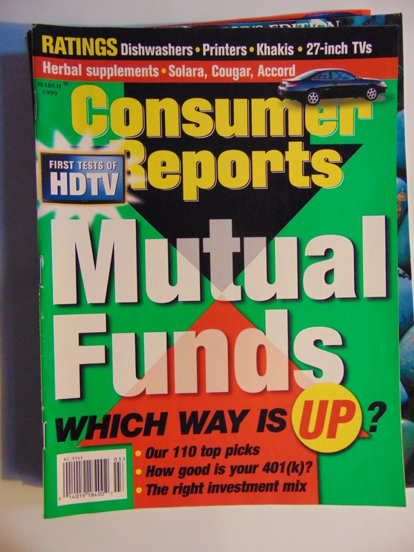 CONSUMER REPORTS Magazine March 1999 Herbal Supplements Dishwashers Mutual Funds