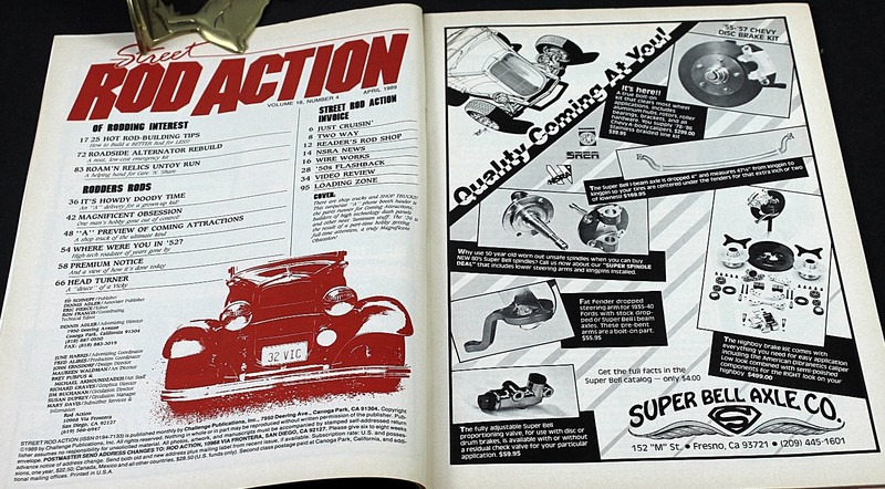 Street Rod Action April 1989 Hot Rod Building Tips So Cal Charity gallery