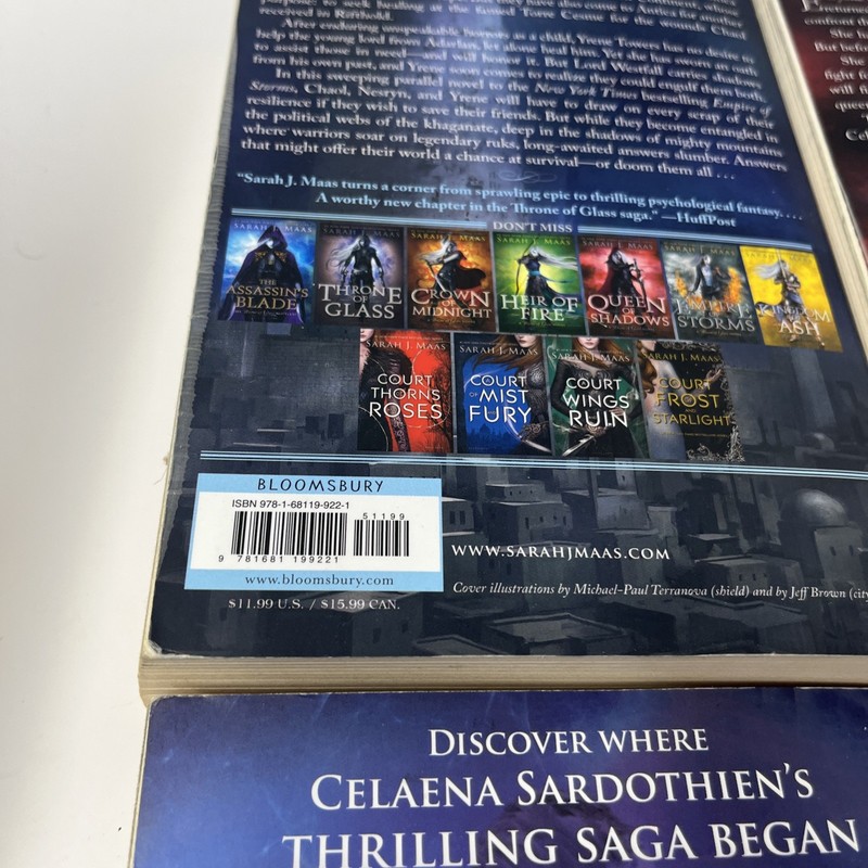 Throne of Glass Complete Series Paperback HC Sarah J Maas Original Cover Set 1-7 gallery
